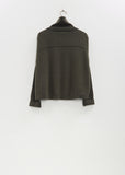 Cashmere T-Neck Chunky Sweater — Asam