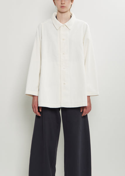 フレンチワーク Joseph Cotton Velvet Jacket — Winter White – La Garçonne