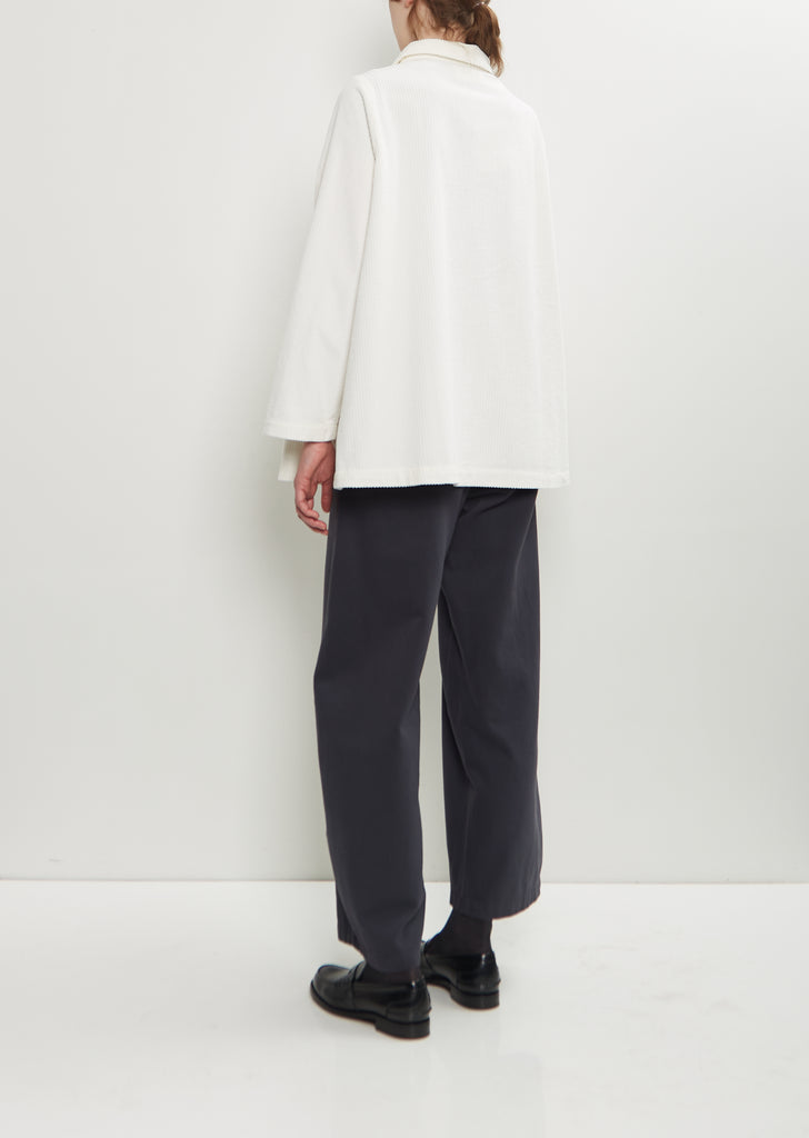 Joseph Cotton Velvet Jacket — Winter White