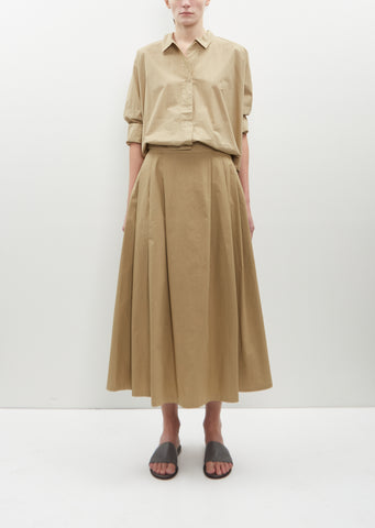 Maso Cotton Poplin Skirt — Mojave