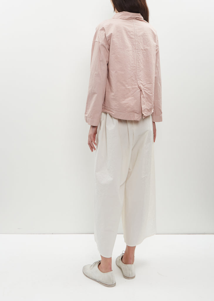 New Cotton Canvas Blazer — Petal Pink