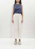 Wrinkled Stretch Cotton Trousers