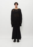 Mohair Wool Ribbed Sweater