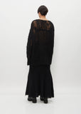Mohair Wool Ribbed Sweater