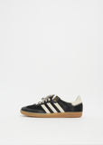 Wales Bonner Pony Hair Samba — Core Black / Chalk White