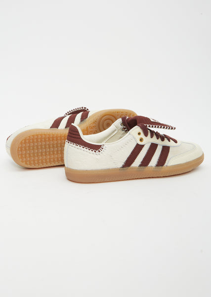 Wales Bonner Pony Hair Samba — Cream White / Mystery Brown – La