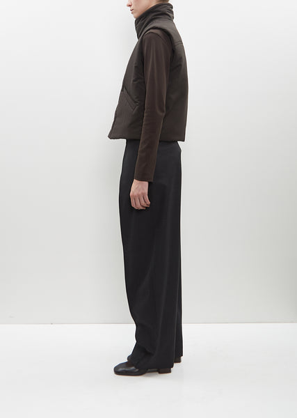 maison de dolce. muse gilet ブラック Wadded Gilet – La Garçonne