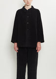 Joseph Cotton Velvet Jacket — Black