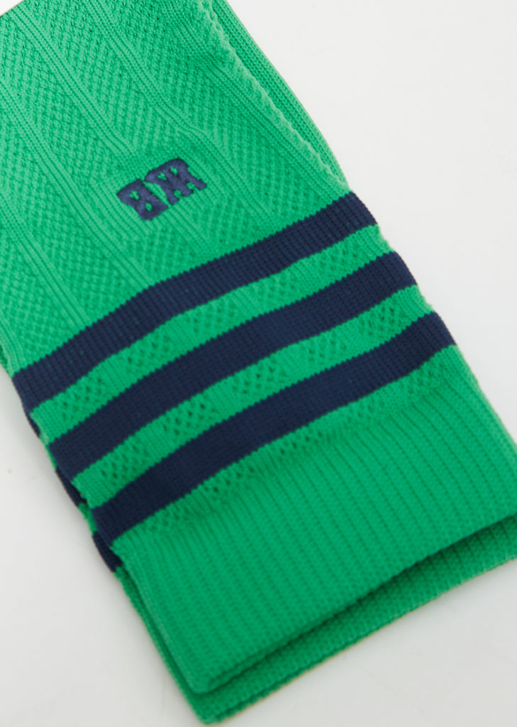 WB Socks — Vivid Green / Collegiate Navy