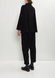 Joseph Cotton Velvet Jacket — Black