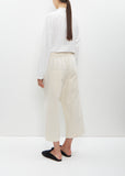 Rigid Cotton Wide & Short Trousers