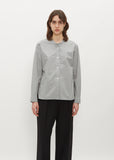 Button Through Collarless Shirt