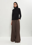 Cashmere Basic T-Neck Fitted Sweater — Black