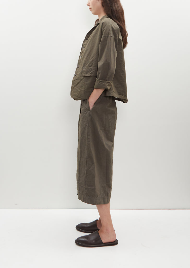 New Cotton Canvas Blazer — Anthracite