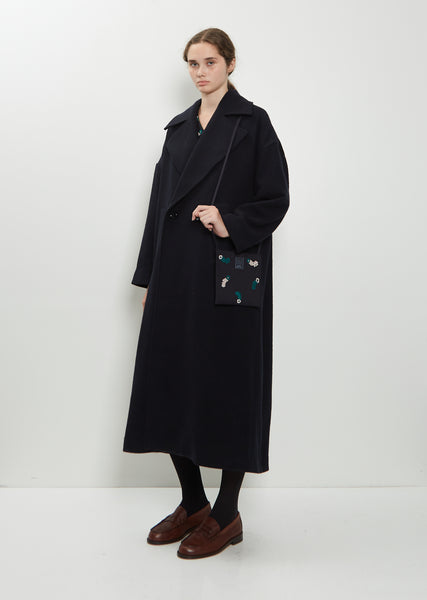 Petal Feather Wool Silk Pocket Bag – La Garçonne