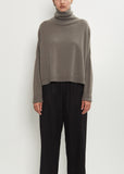 Cashmere Iconic T-Neck Sweater — Storm