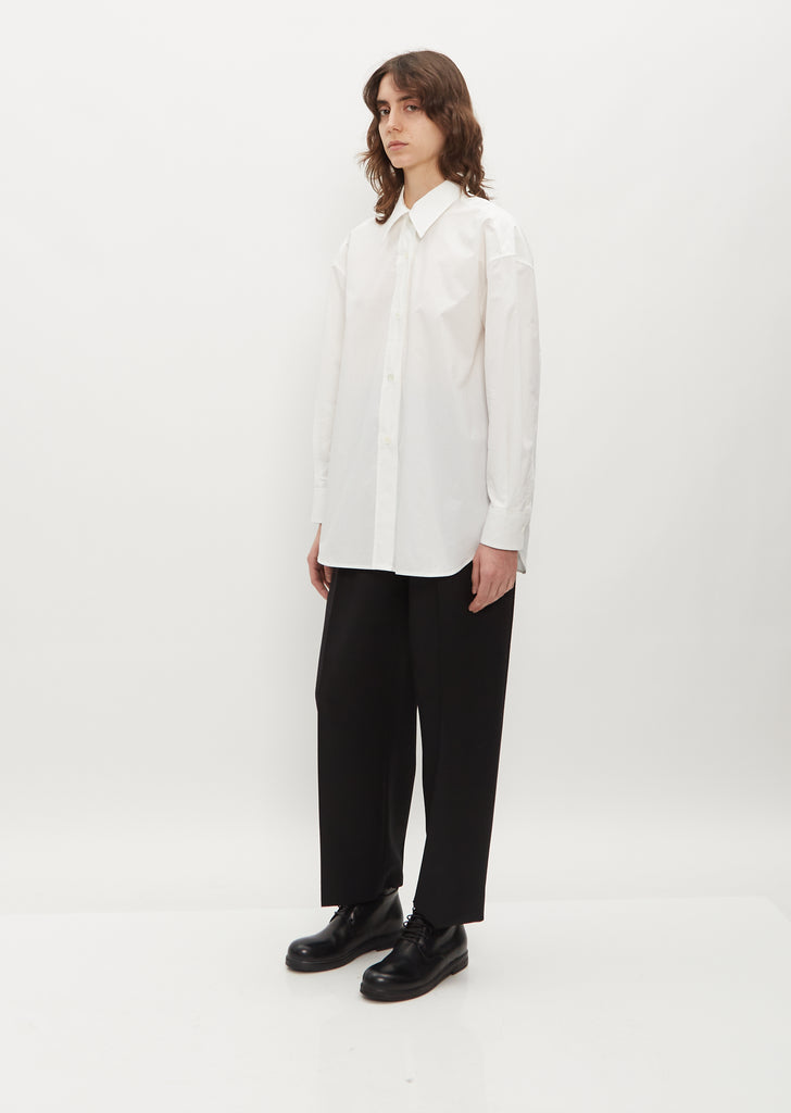 Dropped Shoulder Cotton Shirt