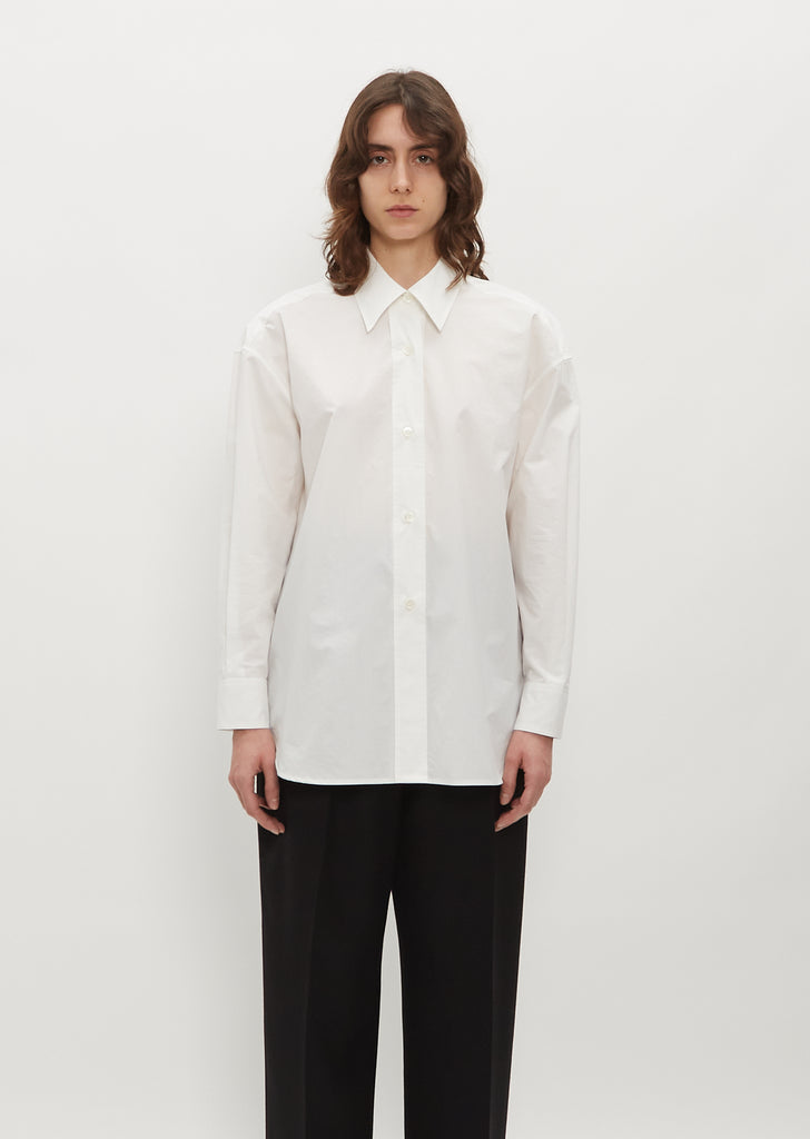 Dropped Shoulder Cotton Shirt