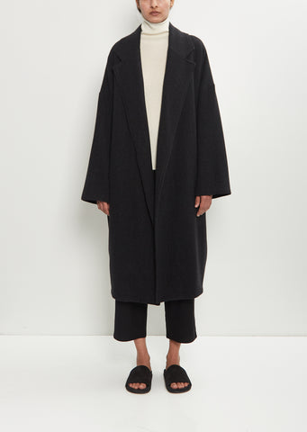 Cashmere Herringbone Oversized Coat