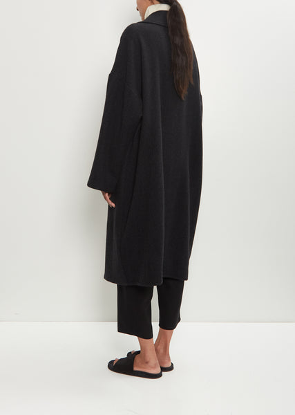 Cashmere Herringbone Oversized Coat – La Garçonne