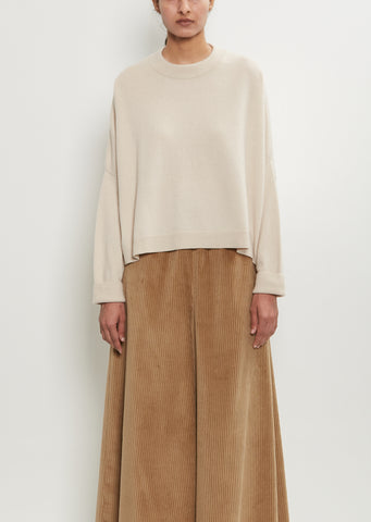 Cashmere Iconic Crewneck Sweater — Oatmeal