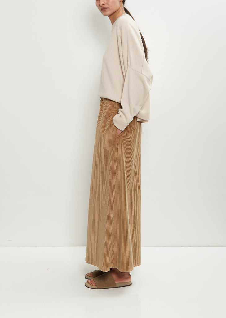 Cotton Corduroy Gaucho Pants
