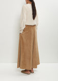 Cotton Corduroy Gaucho Pants
