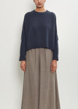 Cashmere Iconic Crewneck Sweater — Pacific