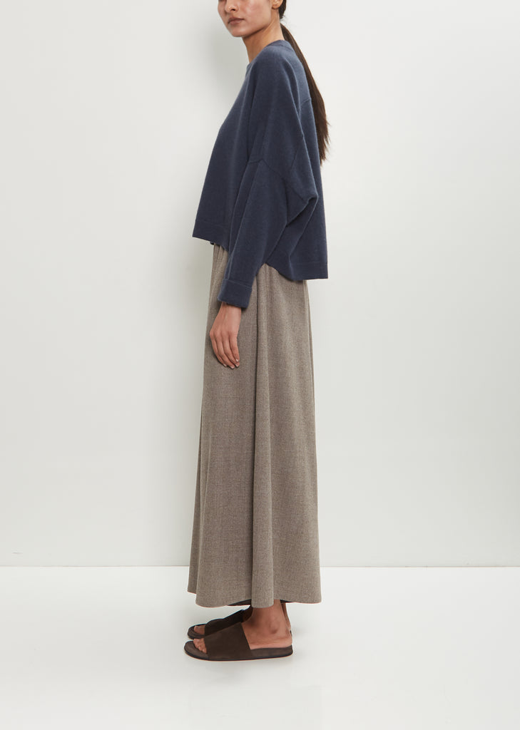 Cashmere Iconic Crewneck Sweater — Pacific