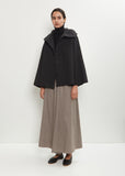 Felted Wool Short Hooded Jacket