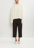 Wool Flannel Carrot Pants — Ebano