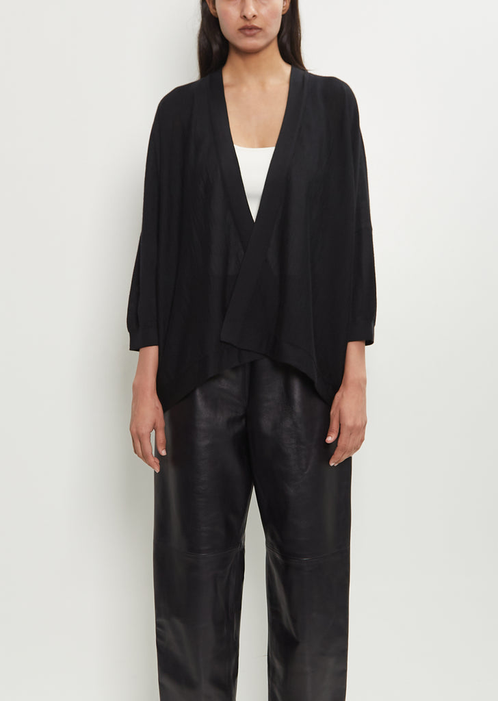 Cashmere Loose Short Cardigan