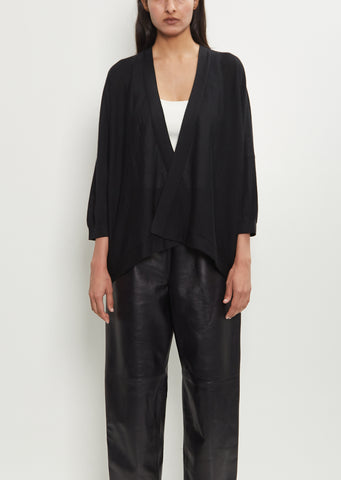 Cashmere Loose Short Cardigan