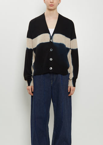 Cashmere Seamless Short Cardigan — Black