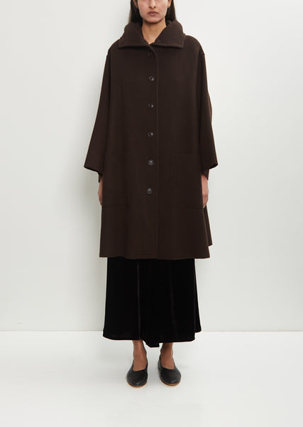 Double Face Wool Hooded Coat – La Garçonne
