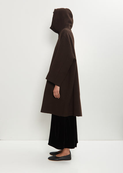 Double Face Wool Hooded Coat – La Garçonne