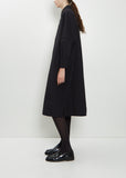 The Framer Linen Cotton Dress — Ink
