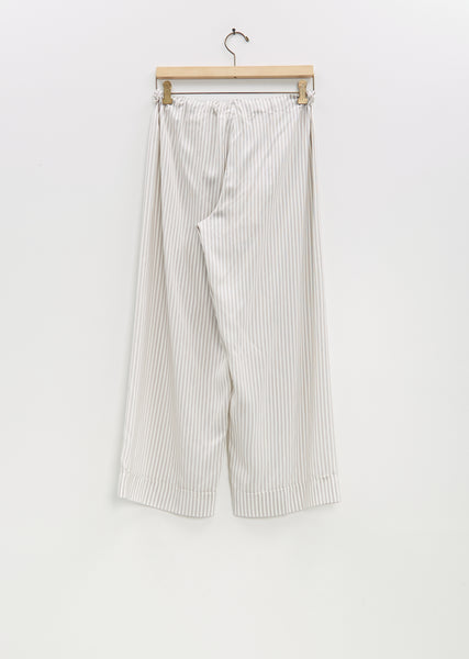 【関税&送料込】The Row Pantalone Yayah In Seta THE ROW Yayah cropped striped silk wide-leg pants | NET-A-PORTER