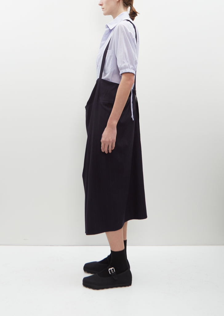 Wool-Viscose Drape Jumper Skirt
