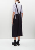 Wool-Viscose Drape Jumper Skirt