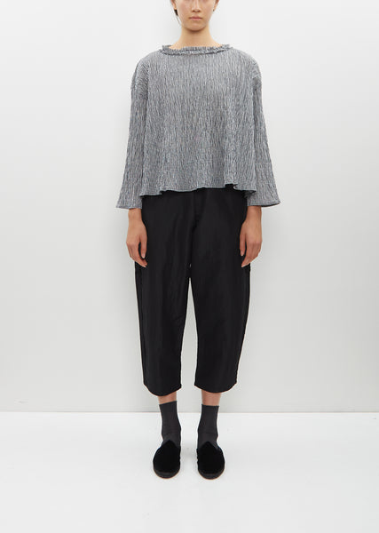トップス apuntob/shirt crinkle micro vichy cotton Crinkle Micro Vichy Cotton Blouse – La Garçonne