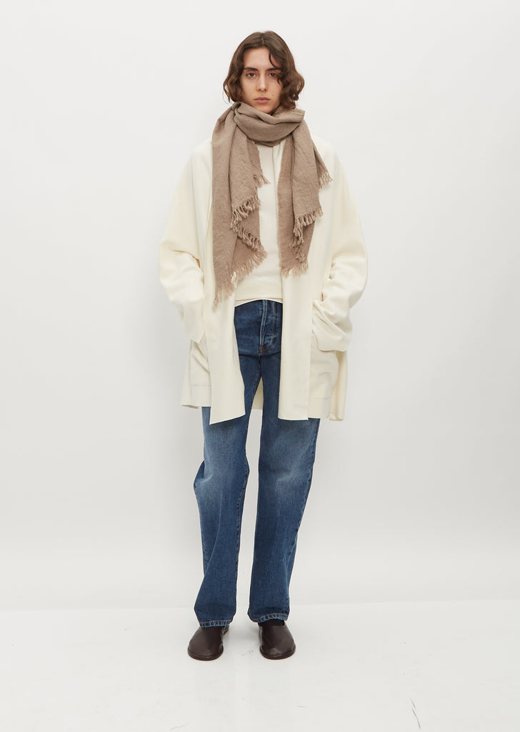 Kishorn Washed Solid Scarf — Natural