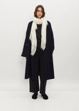 Washed Cashmere Silk Staffa Scarf — Snow