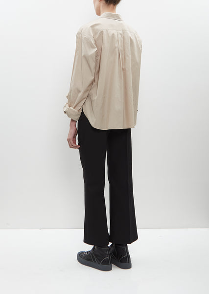 裾上げ済み】 deres drape pants ドレープパンツ グレー - メルカリ