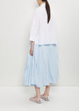 Cotton Embellished Cropped Shirt — White