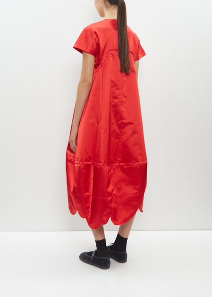 ワンピース RED SUWAN tricot COMME des GARCONS Comme des Garçons red knit top with long strips — spring