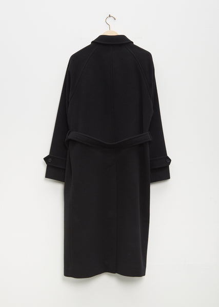 Cashmere Wool Mosser Soutien Collar Coat