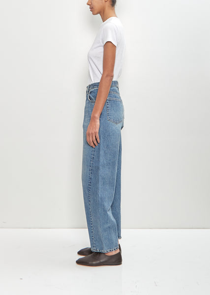 Twist Seam Vintage Denim Jeans — Indigo – La Garçonne