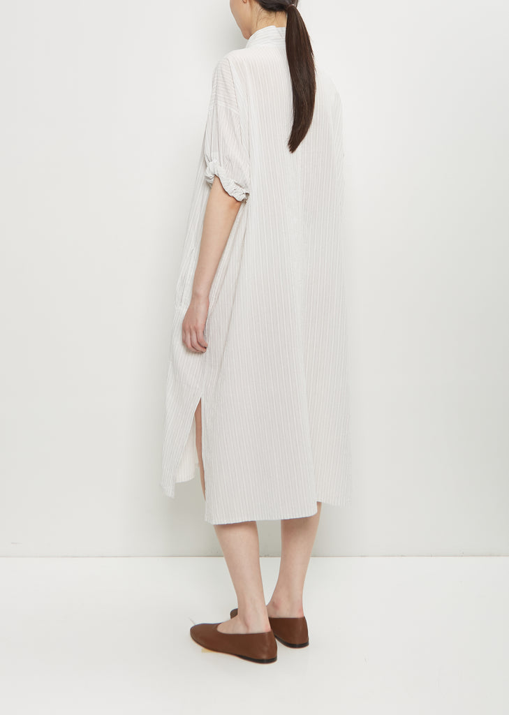 Cotton Rolled-Up Sleeve Dress
