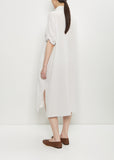 Cotton Rolled-Up Sleeve Dress